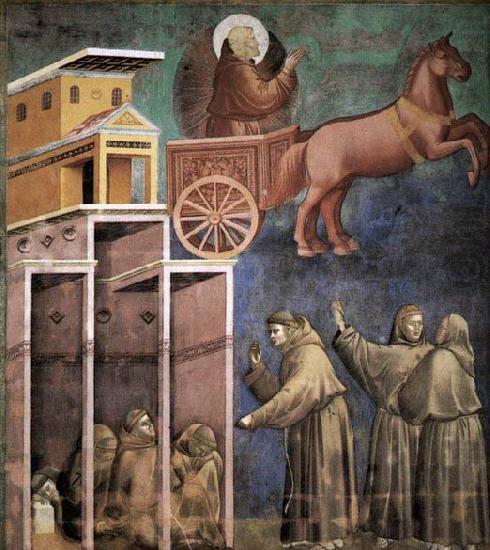 Vision of the Flaming Chariot, GIOTTO di Bondone